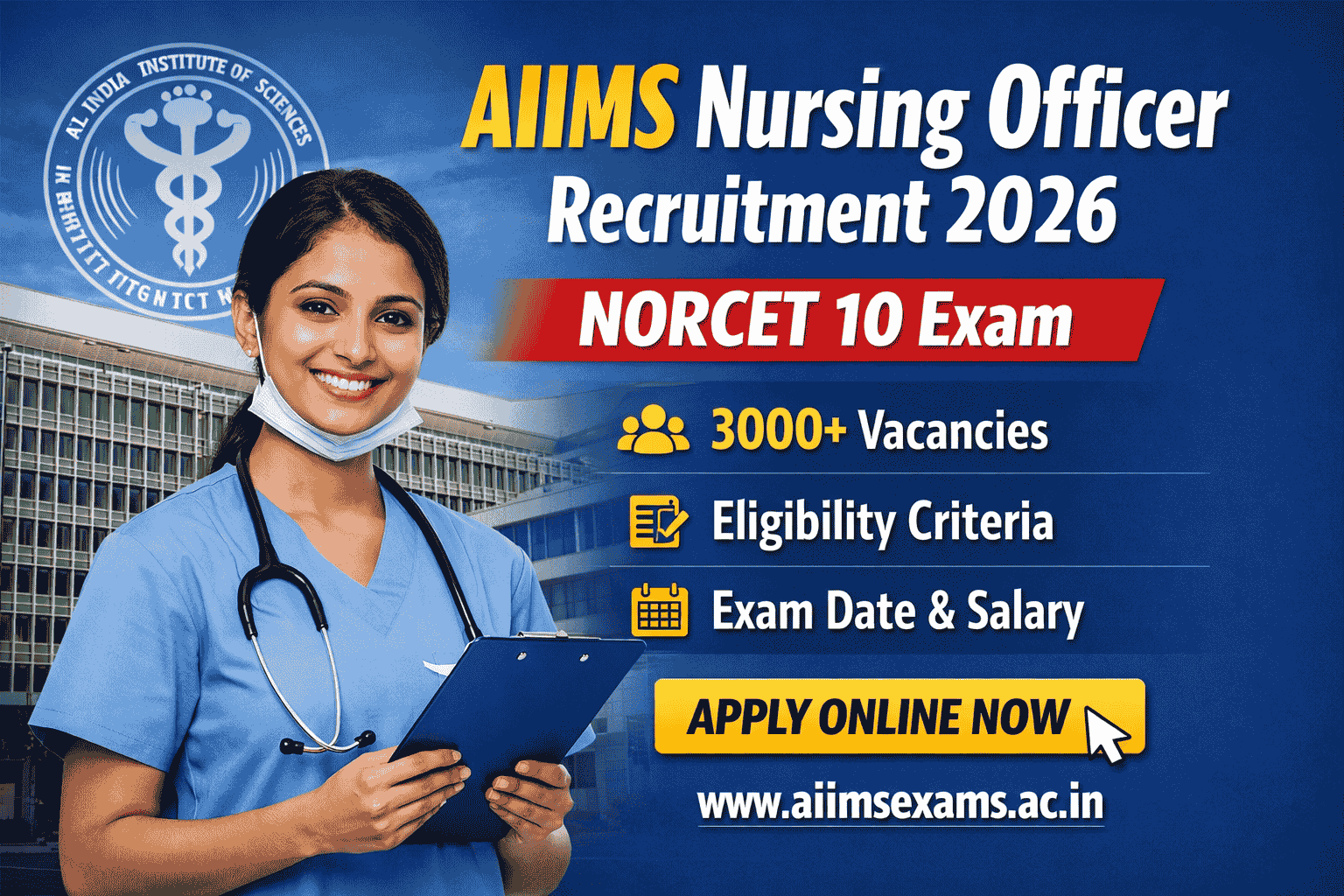 AIIMS Nursing Officer Recruitment 2026