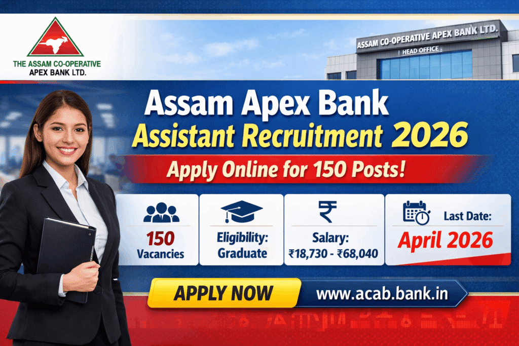 Assam Apex Bank assistant recruitment 2026