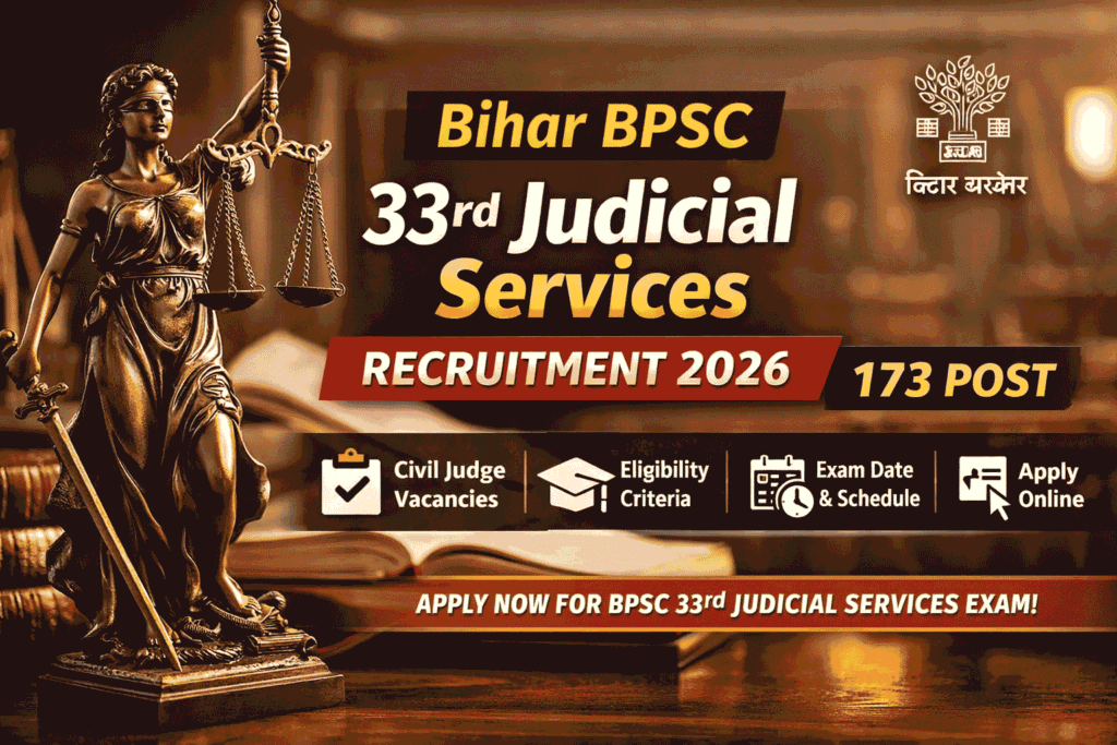 BIhar BPSC 33rd Judicial Services 2026