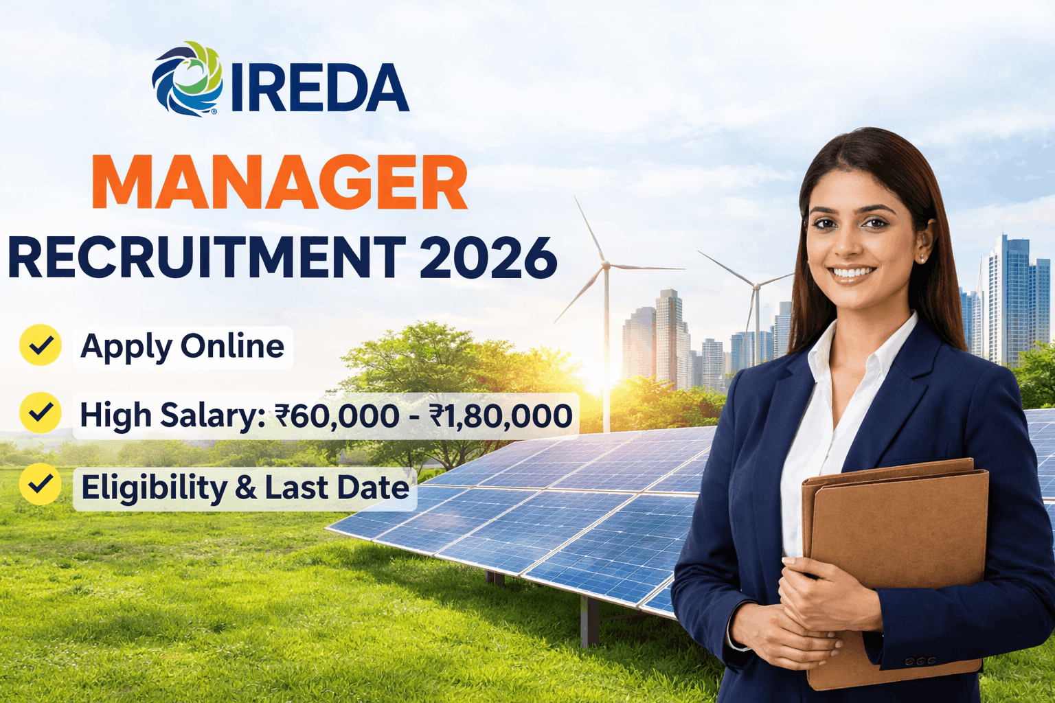 IREDA Manager Recruitment 2026