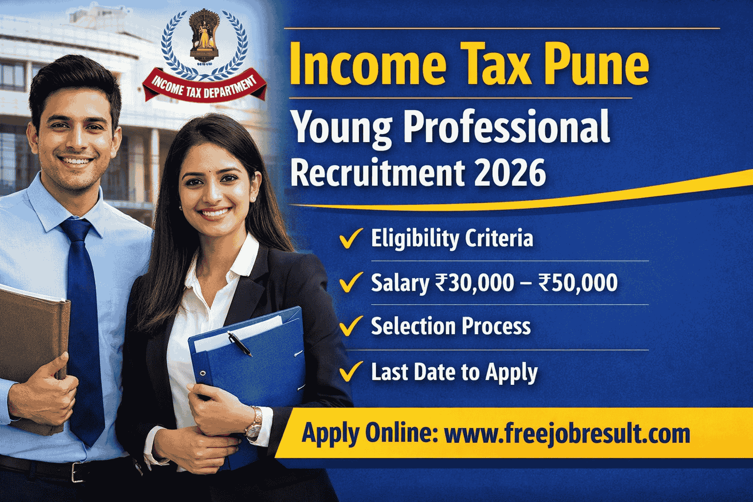 Income Tax Pune Young Professional Recruitment 2026