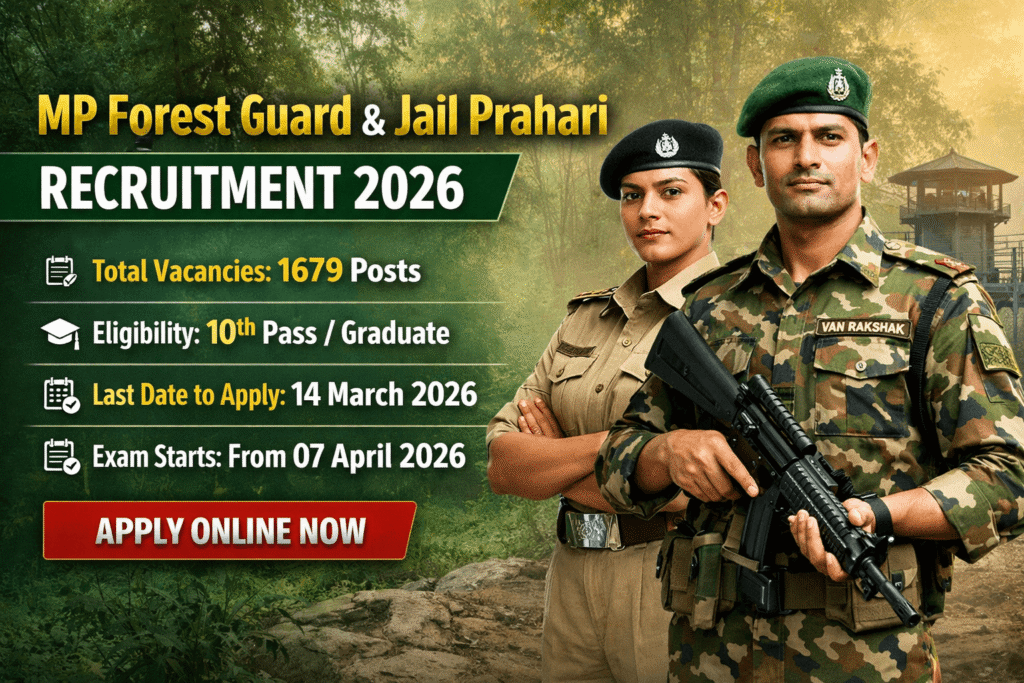 MP Forest Guard & Jail Prahari Recruitment 2026