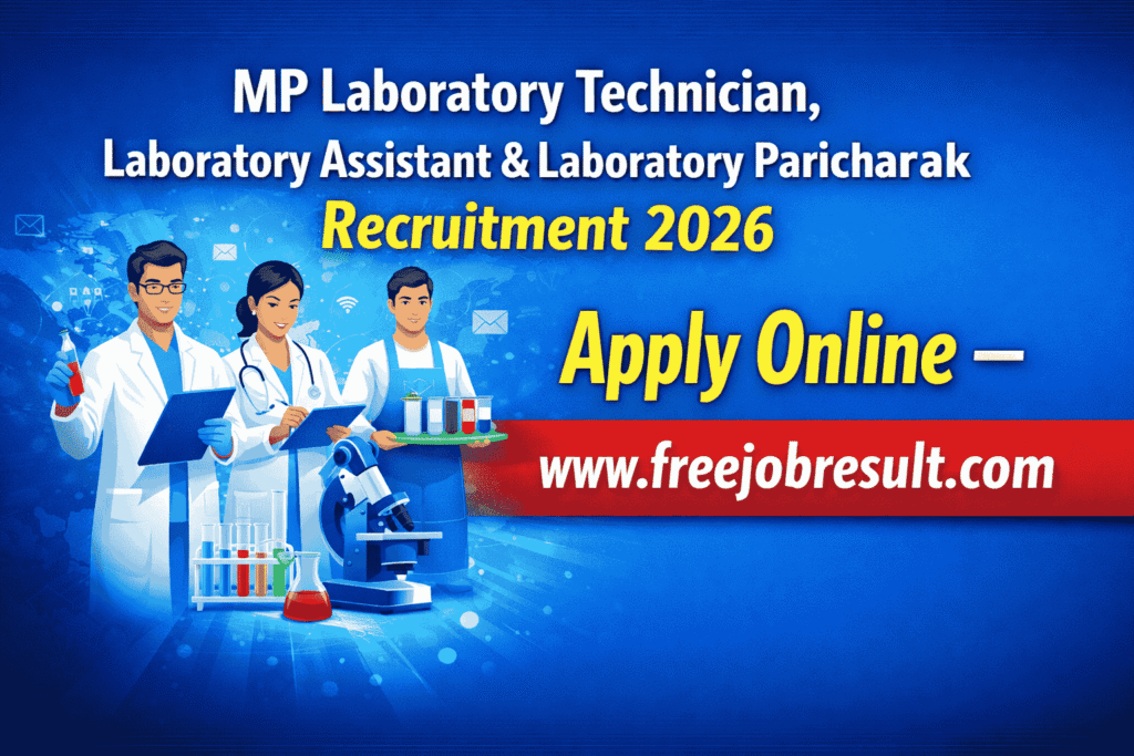 MP Lab Technician, Assistant & Paricharak Recruitment 2026