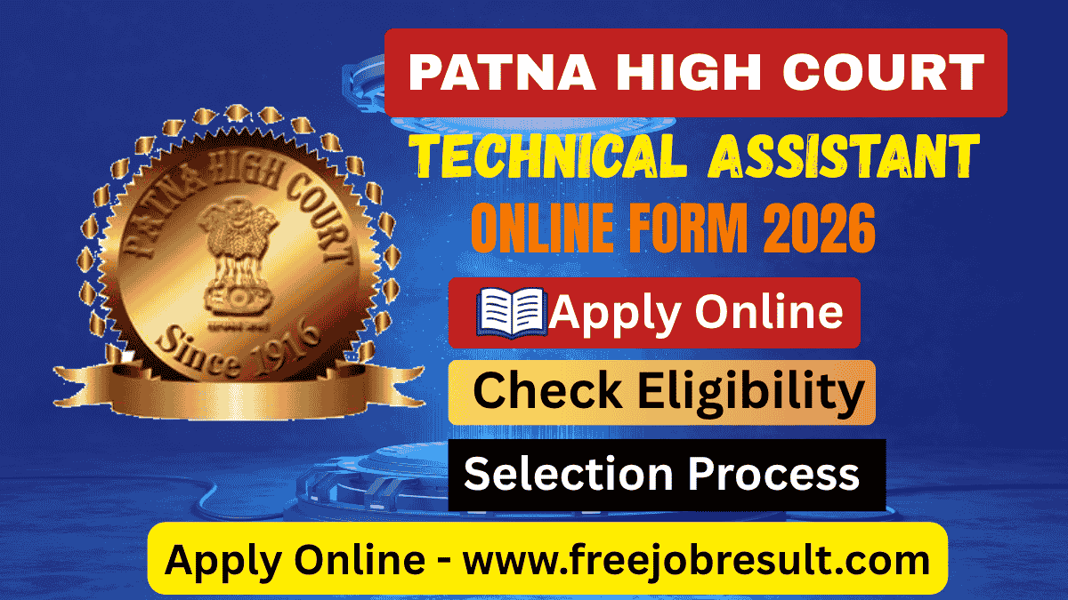 Patna High Court Technical Assistant Recruitment 2026