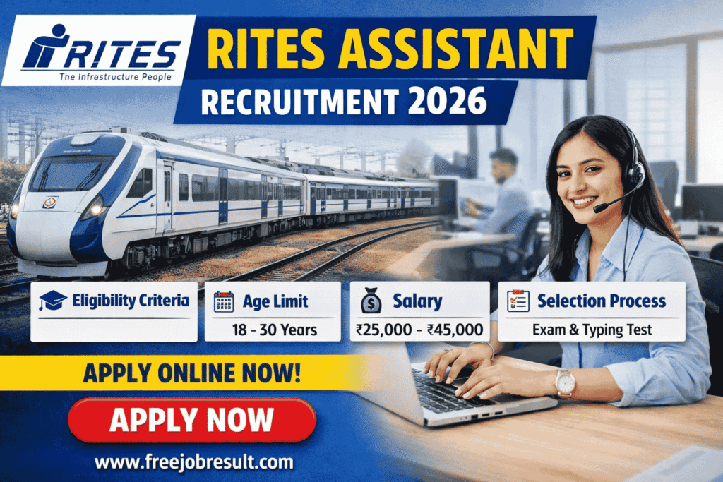 RITES Assistant Recruitment 2026