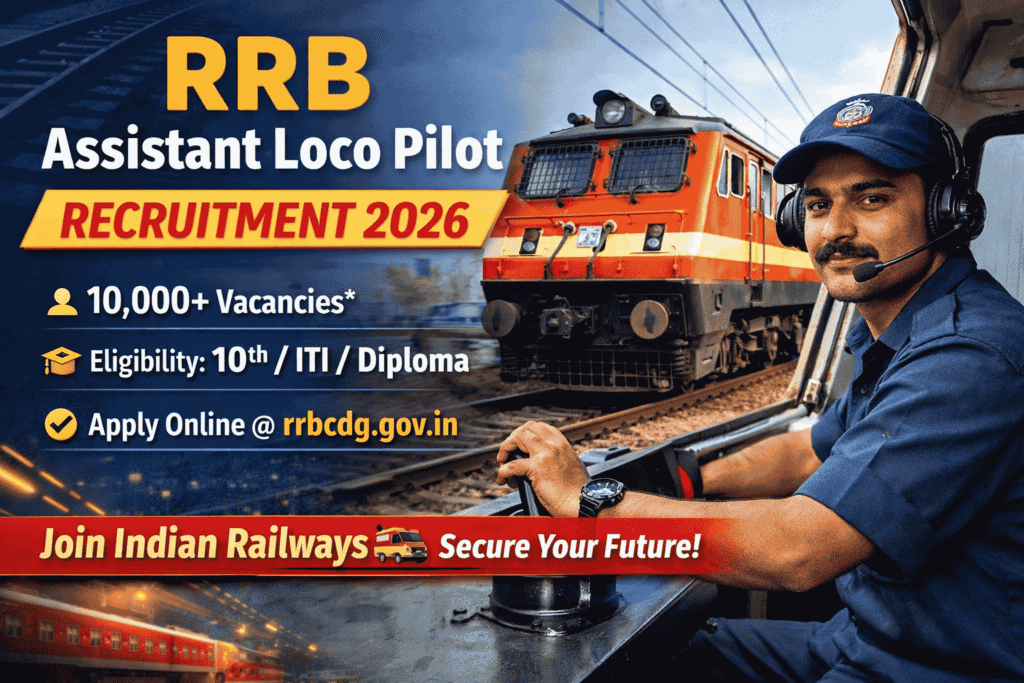 Railway RRB Assistant Loco Pilot Recruitment 2026