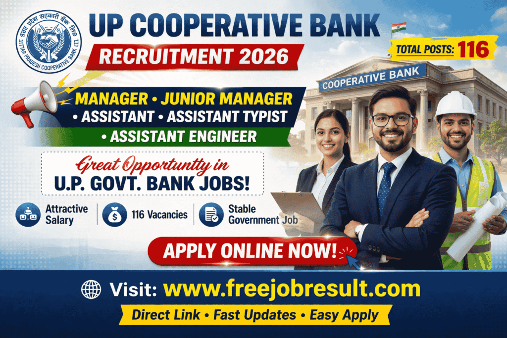 UP Cooperative Bank Recruitment 2026