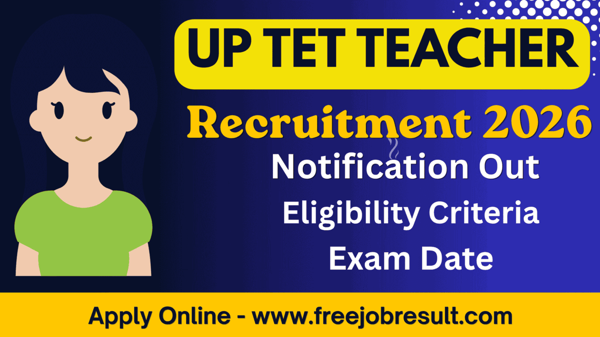 UP TET Teacher Recruitment 2026
