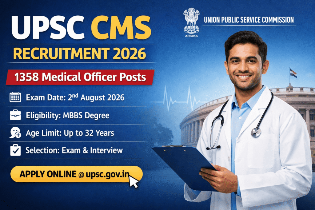 UPSC CMS Recruitment
