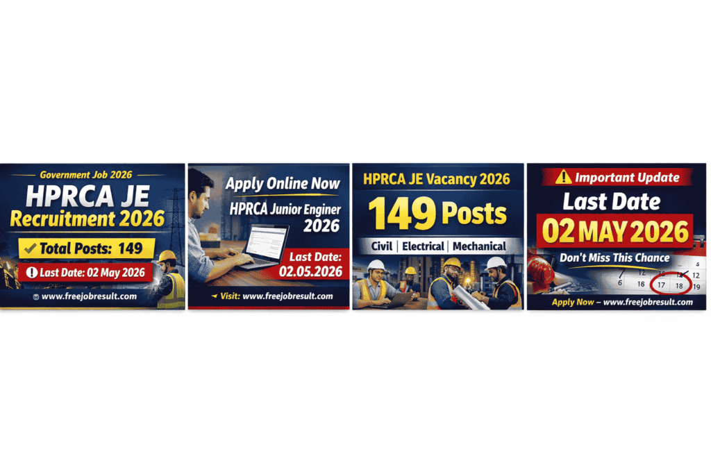 HPRCA Junior Engineer JE Recruitment 2026