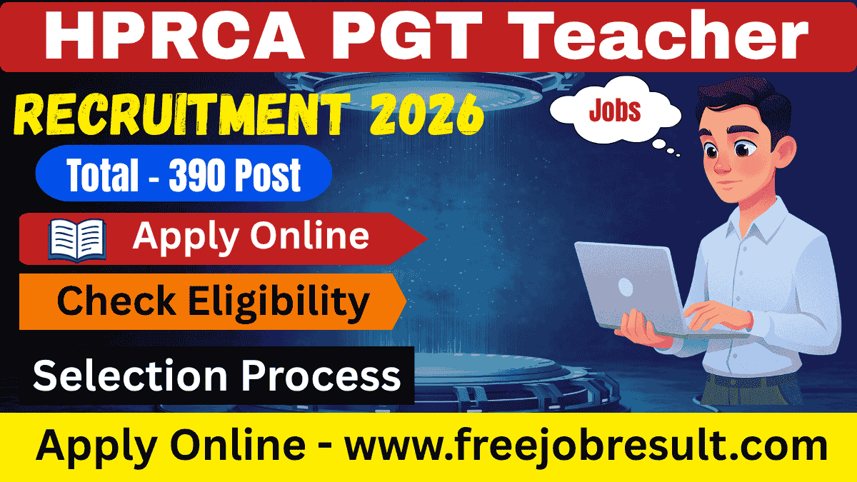 HPRCA PGT Teacher Recruitment 2026