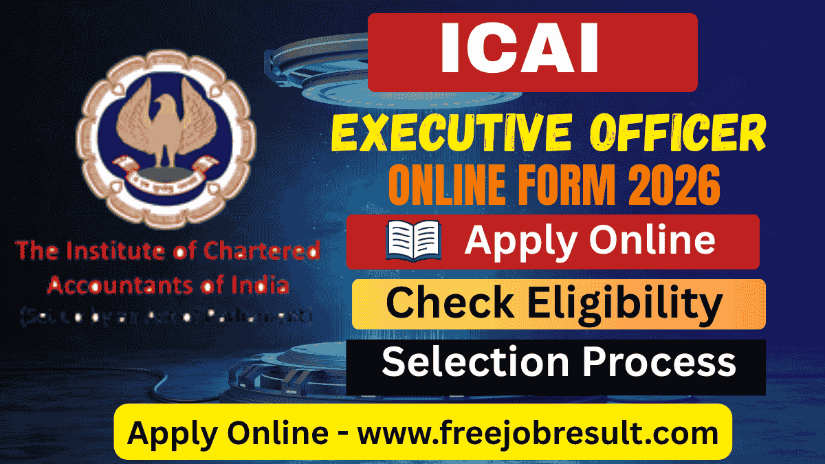 ICAI Executive officer Online Form 2026