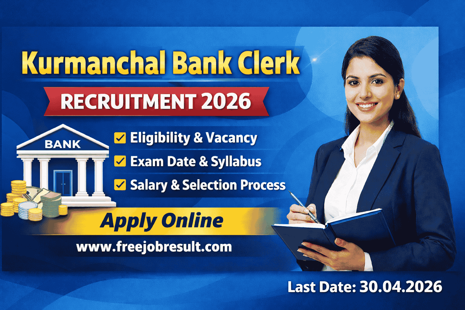Kurmanchal Bank Clerk Online form 2026