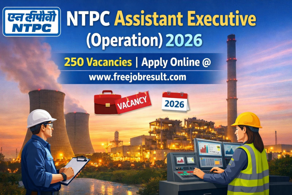 NTPC Assistant Executive (Operation) Online Form 2026