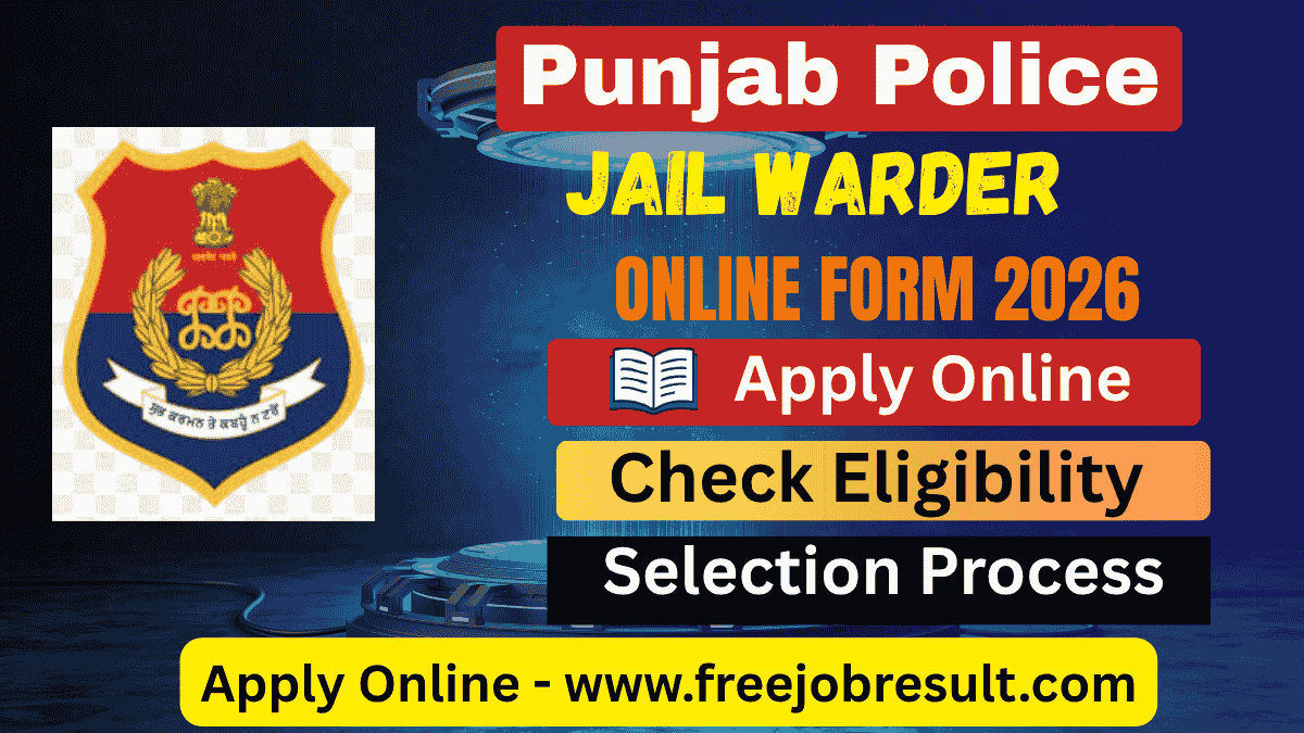 Punjab Jail Warder Online Form 2026
