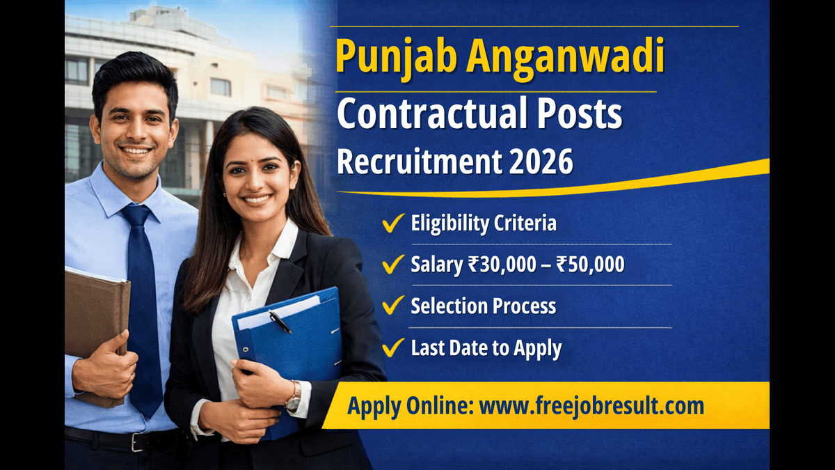 Punjab Anganwadi Contractual Online Form 2026
