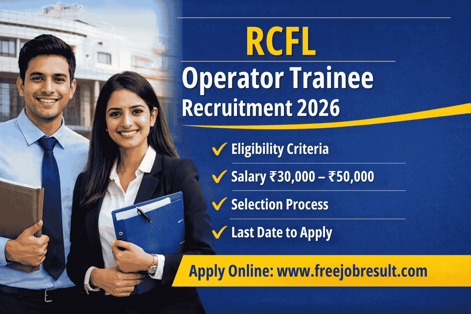 RCFL Operator Trainee Online Form 2026