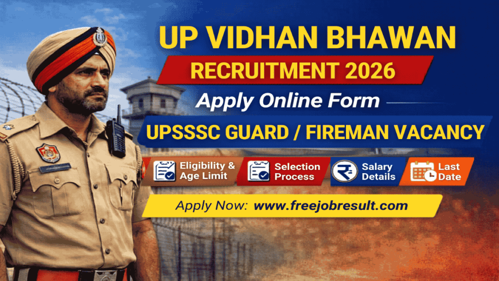 UP Vidhan Bhawan Guard / Fireman 2026