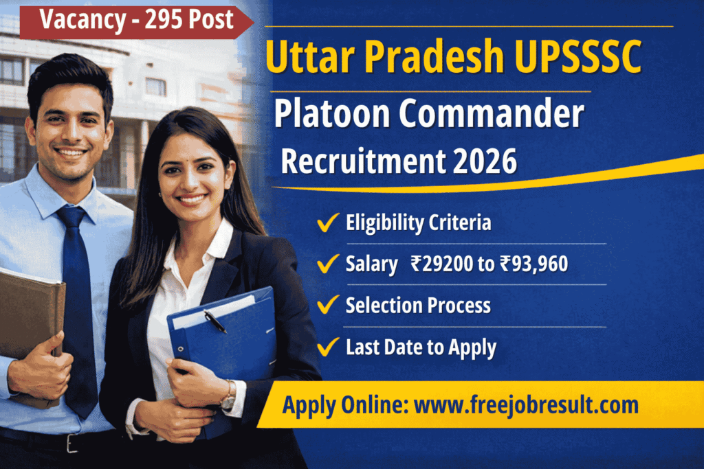 UPSSSC Platoon Commander Recruitment 2026