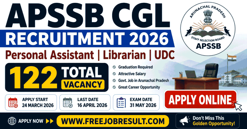 APSSB CGL Recruitment 2026