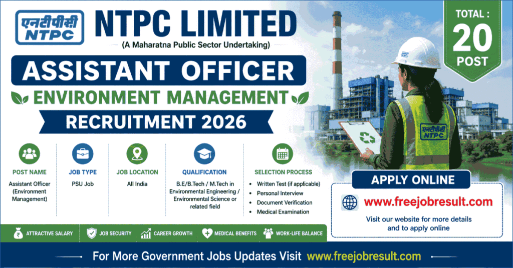 NTPC Assistant Officer Online Form 2026