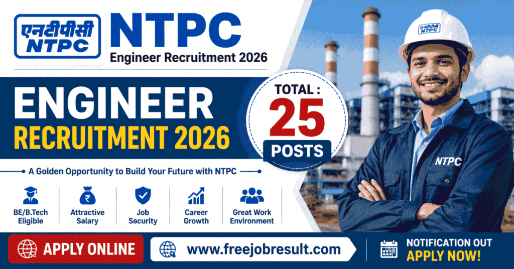 NTPC Engineer Recruitment 2026