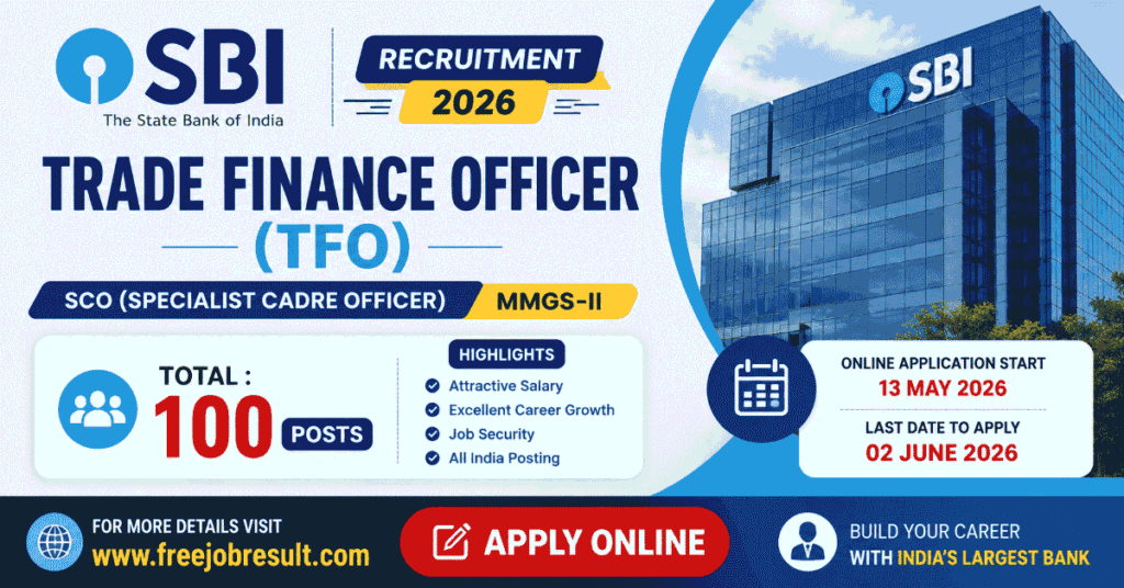 SBI Trade Finance Officer TFO Apply Online 2026