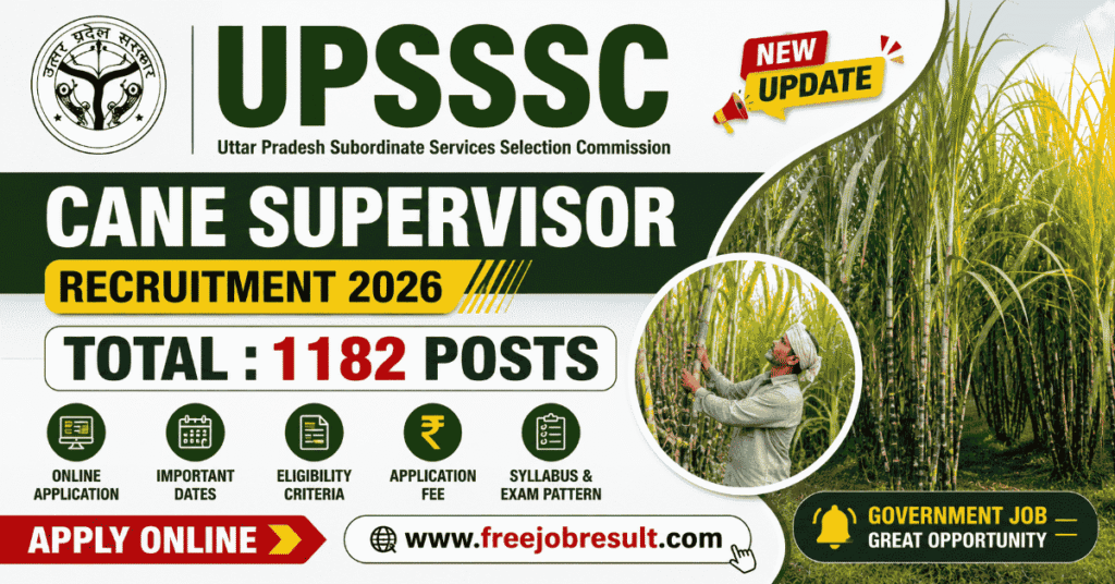 UPSSSC Cane Supervisor Online Form 2026